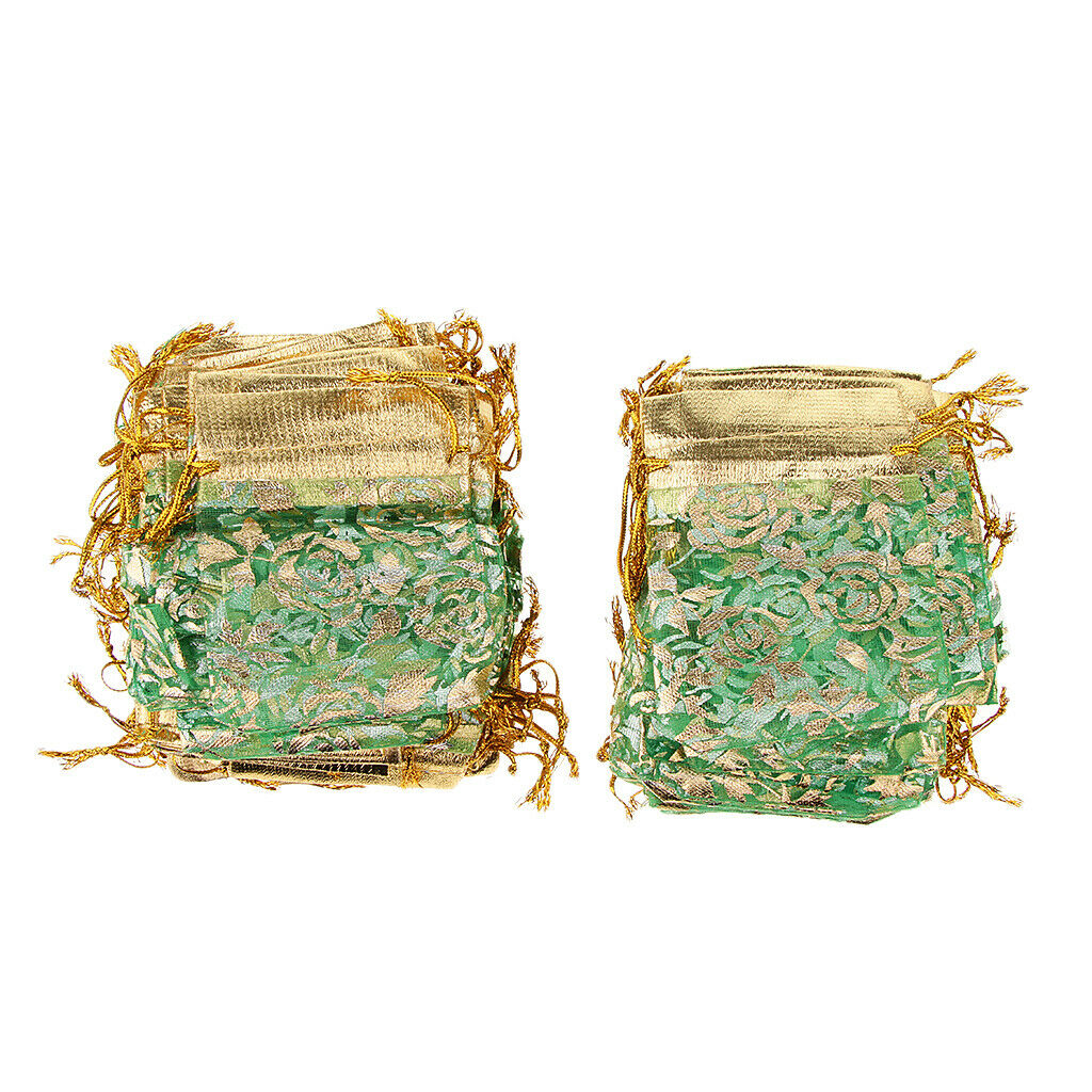 10pcs Drawstring Cotton Muslin Bags Tea Bags Souvenir Gift Candy Bags