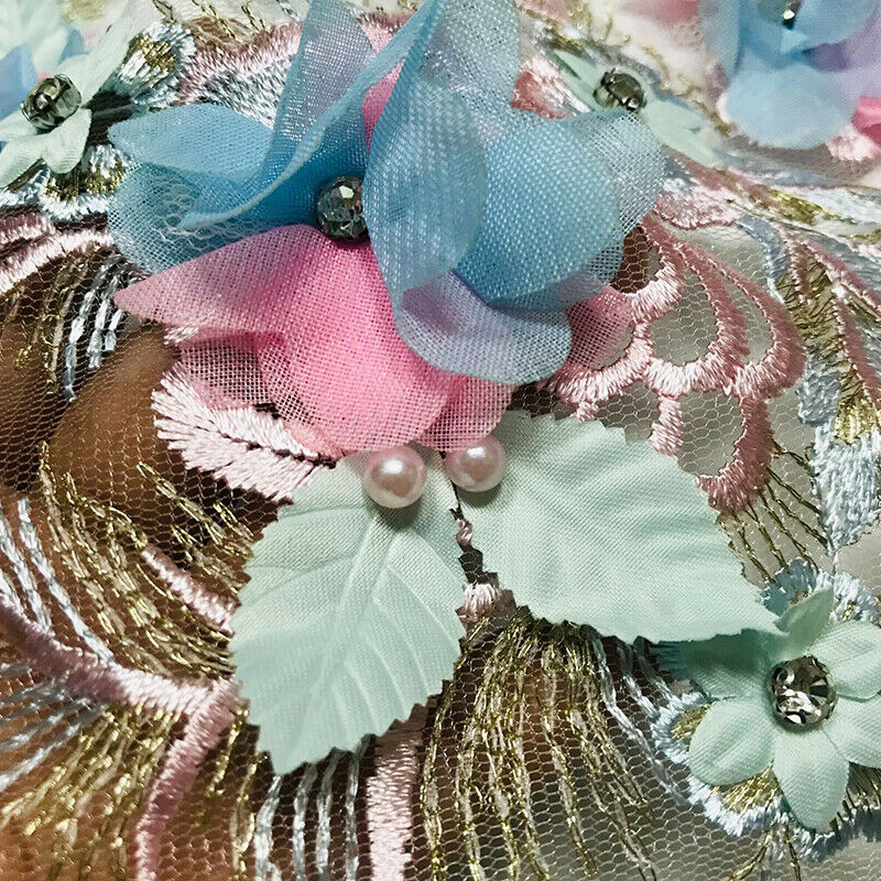Flower Patch Reversible Sequin Patches For Clothing Sew On Stickers Kids .l8