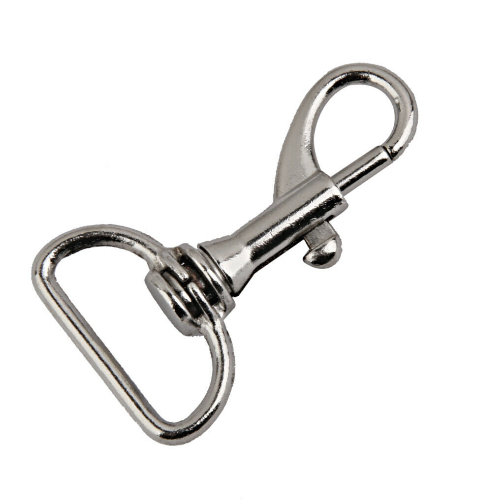 10pcs Heavy Duty D Ring Snap Hooks Trigger Lobster Clasps Clips Dog Lead
