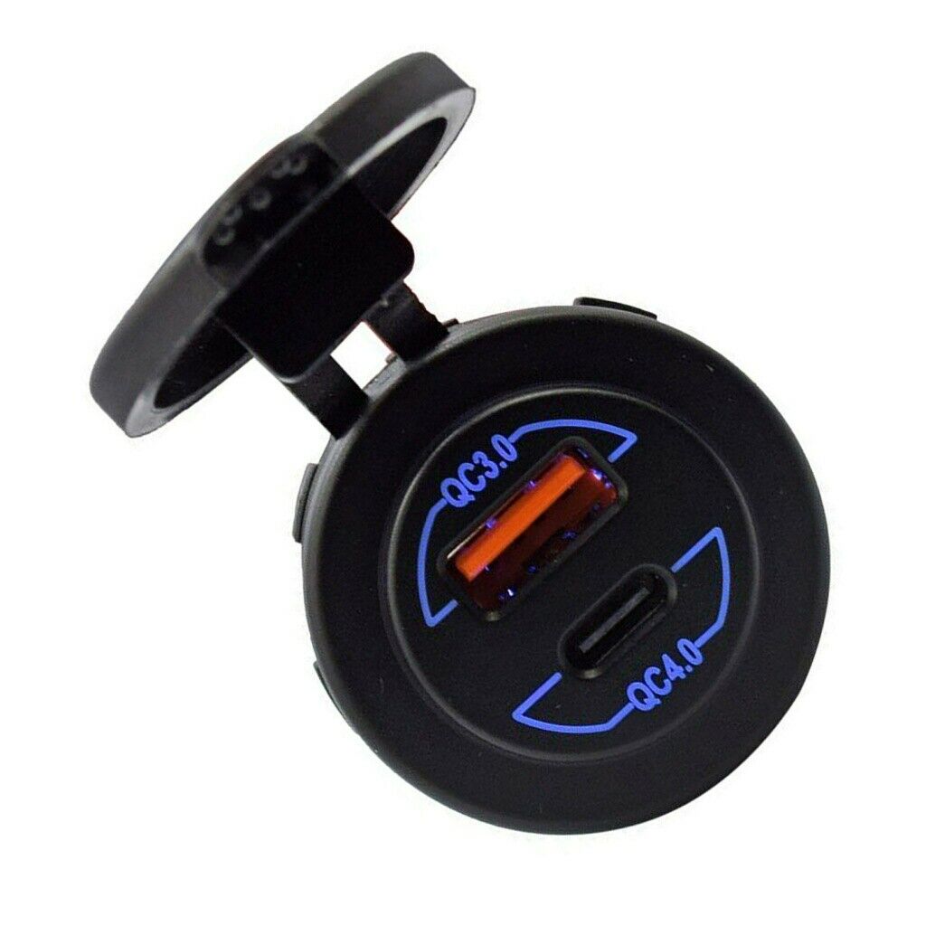 Car Charger Socket Quick Charger USB Type C Socket for Car Truck Boat new