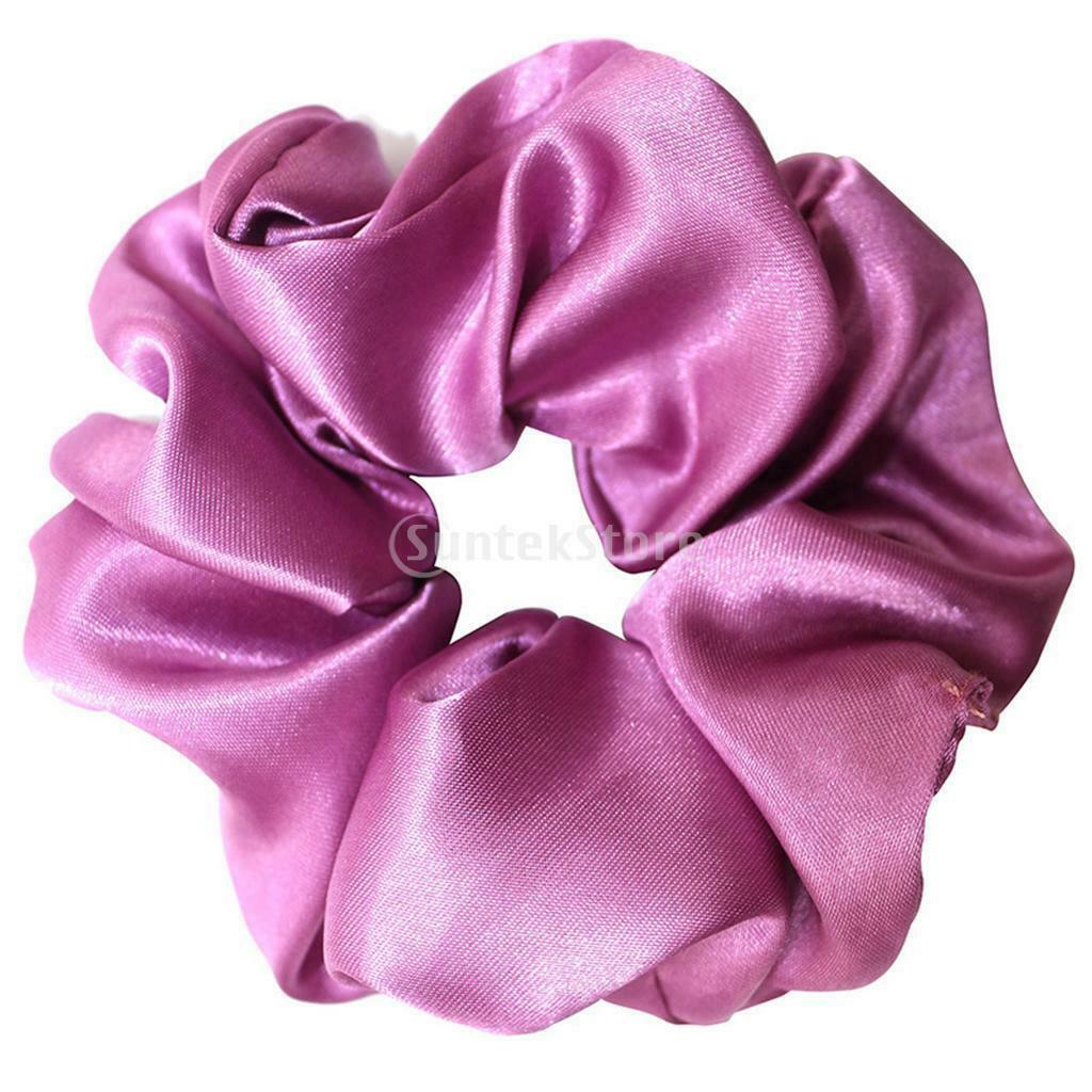 Set of 30 Satin Hair Scrunchies Bobbles Hair Bands Elastic Hair Scrunchy