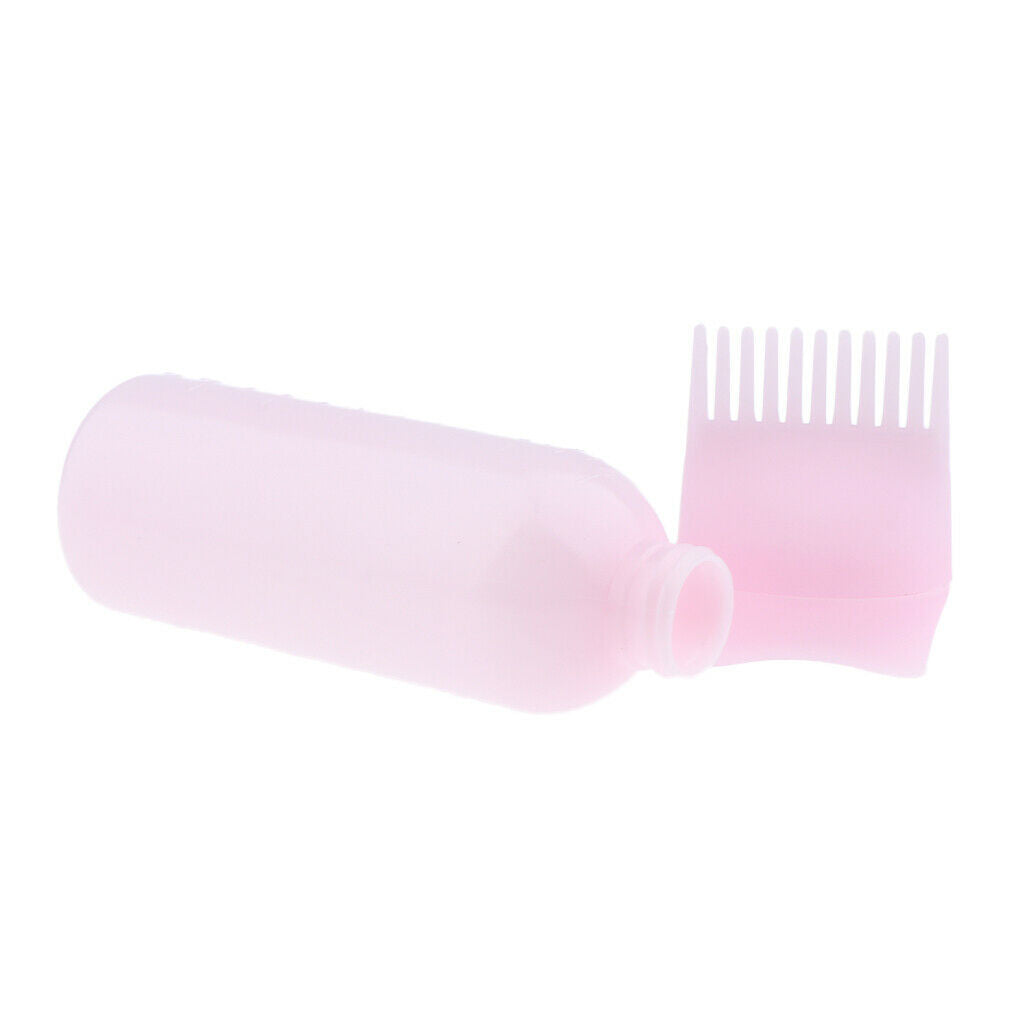 Empty Hair Dye Applicator Dispensing Brush Salon Coloring Bottle 60ml 3pcs