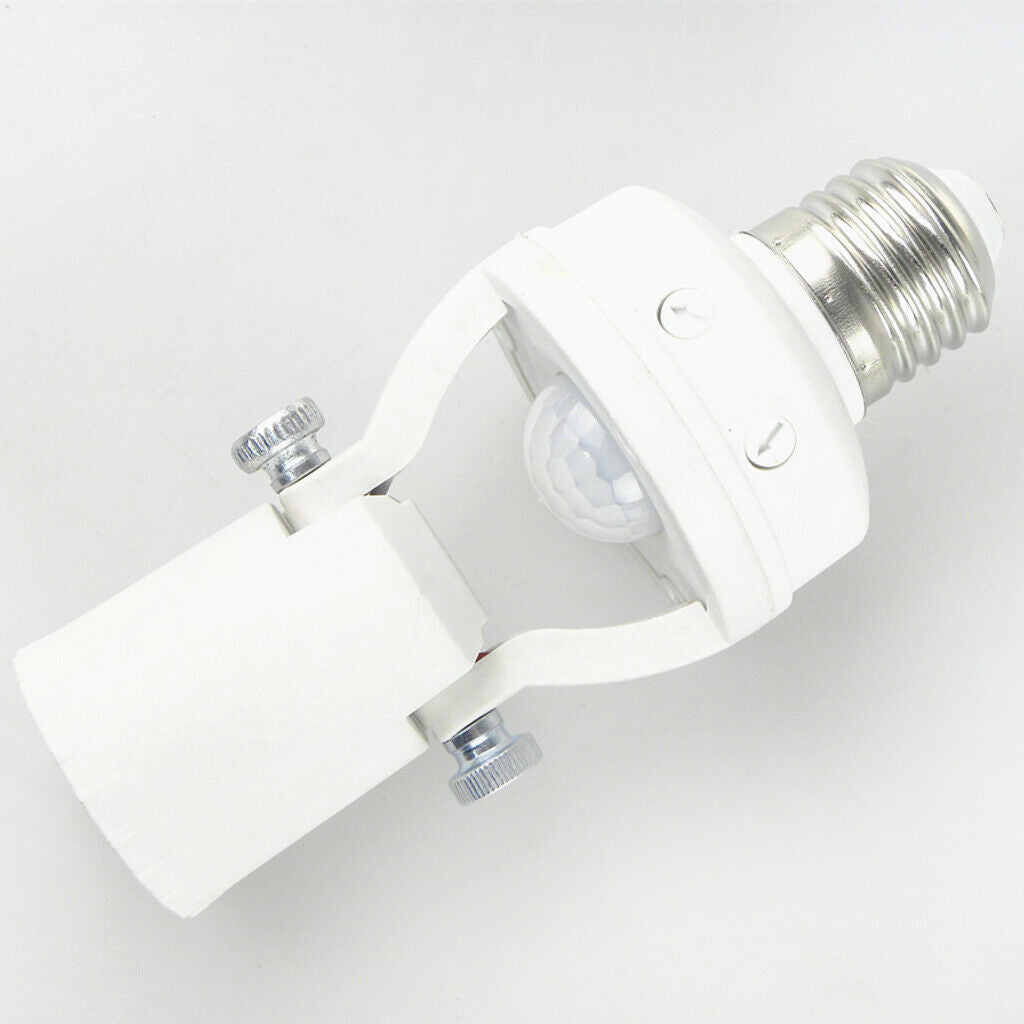 E27 Infrared PIR Motion Sensor Light Bulb Switch Holder Converter Hot