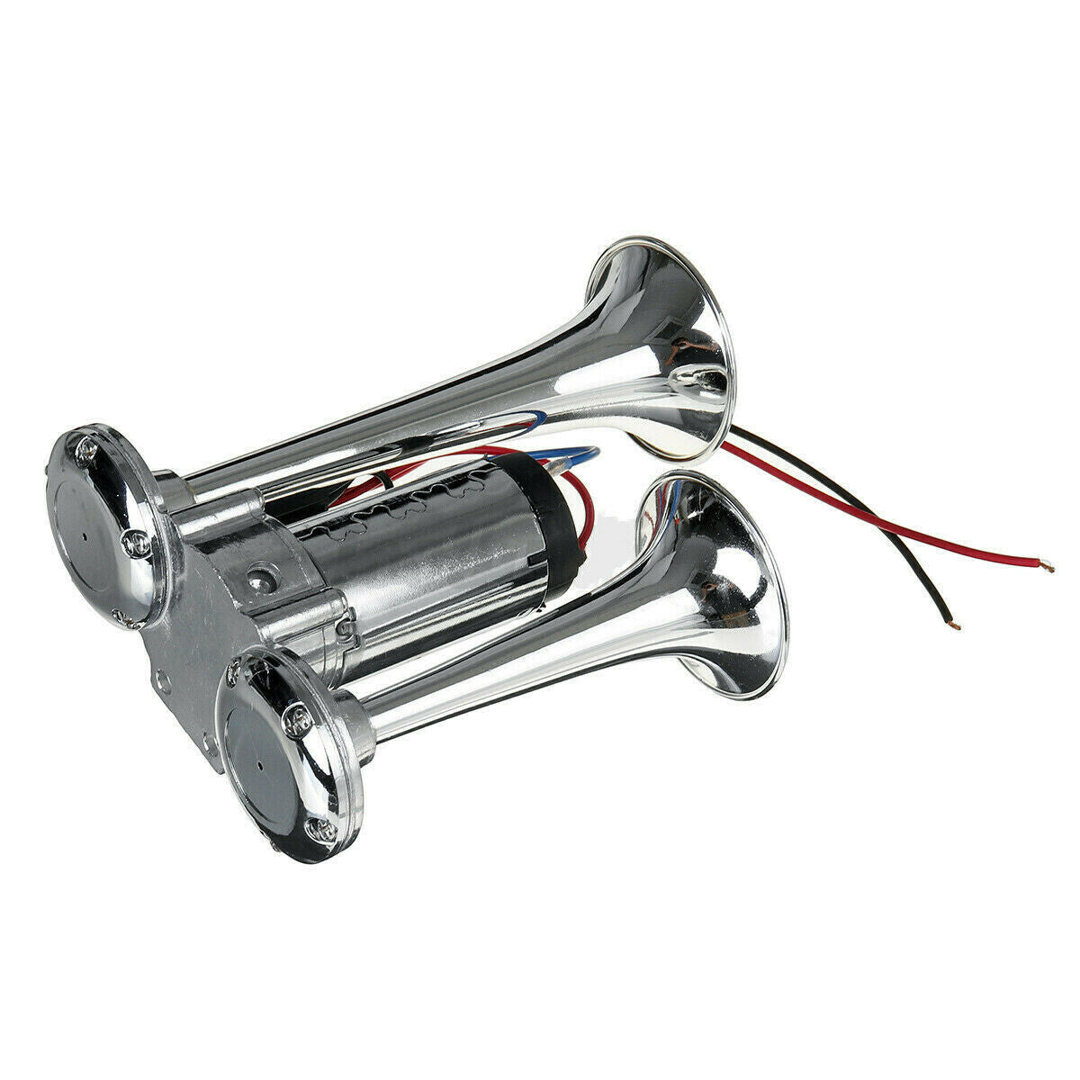 600DB 12V Dual Trumpets Super Loud Car Electric Horn Truck Boat Train Speaker