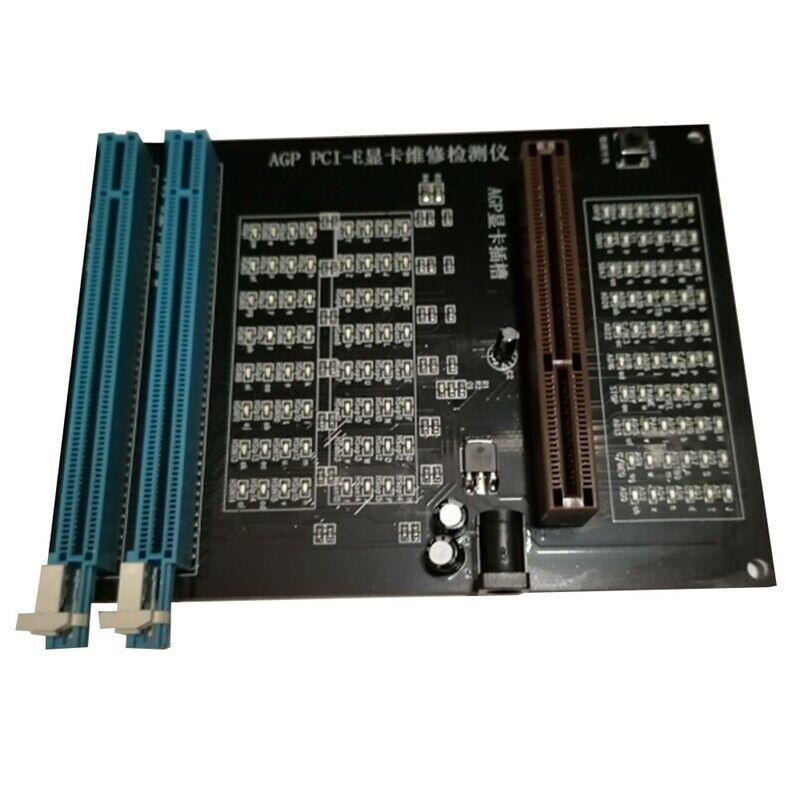 PC AGP PCI-E X16 Dual-Purpose Socket Tester Display image Video Card Checker TZ4