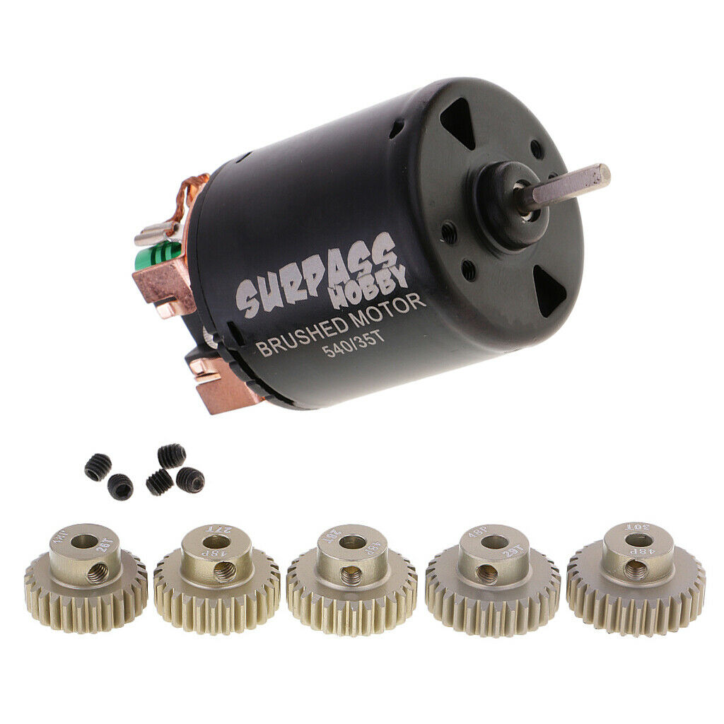 540 Brushed Motor And Transmission Gear Gears for 1/10 RC Car