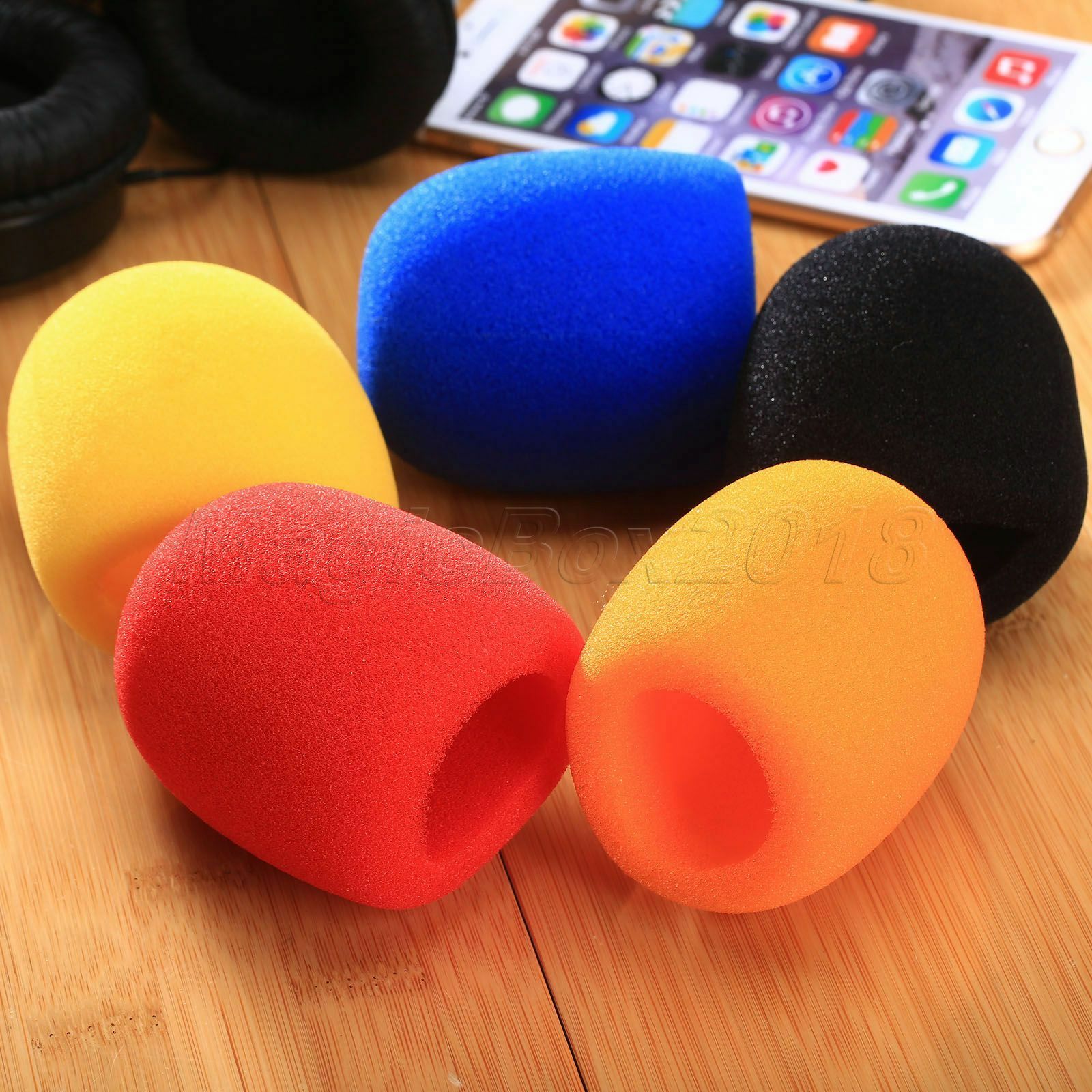 5Pcs Colored Handheld Stage Microphone Windscreen Foam Mic Cover Karaoke DJ New