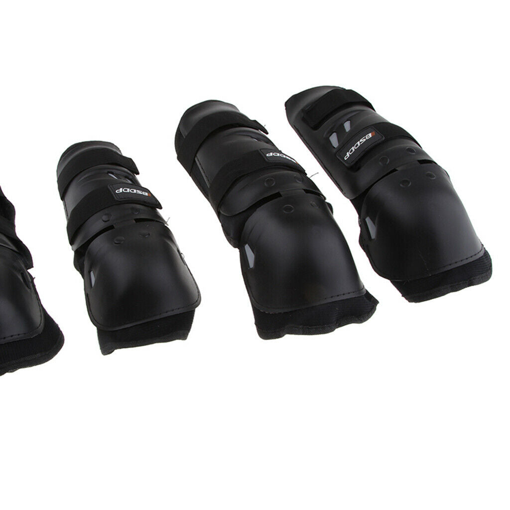 4 Pcs Elbow Knee Shin  Protective Guard Protector Riding Motorcycle