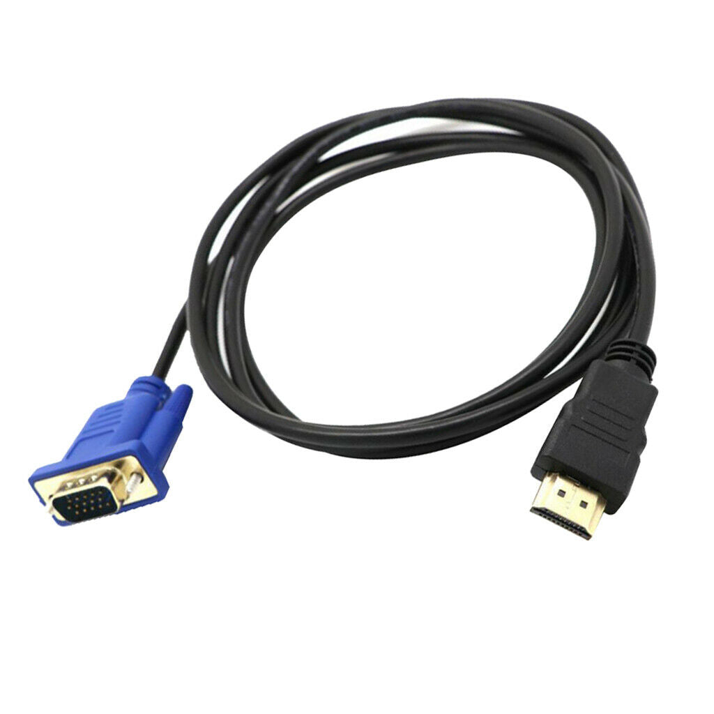 3ft/1m HDMI Male to VGA Male Video Converter Adapter Cable Cord 1080P 340MHz