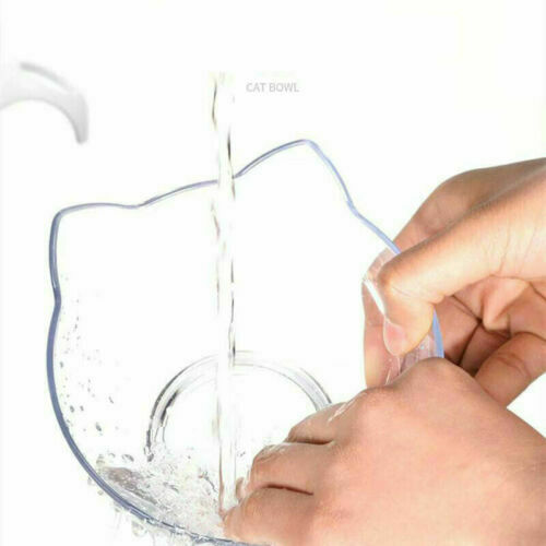 Simple Raised Pet Bowl Cat Dog Feeder Food Water Elevated Lifted Stand Bowls SJ