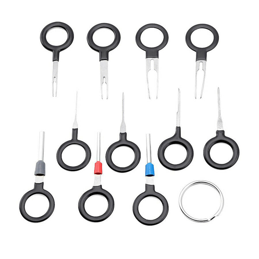 19Pcs Car Electrical Wiring Crimp Connector Pin Terminal Removal Extractor Tools