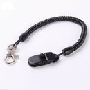 Fly Fishing Elastic Net Release Holder With Net Cord Lanyard Outdoor Black