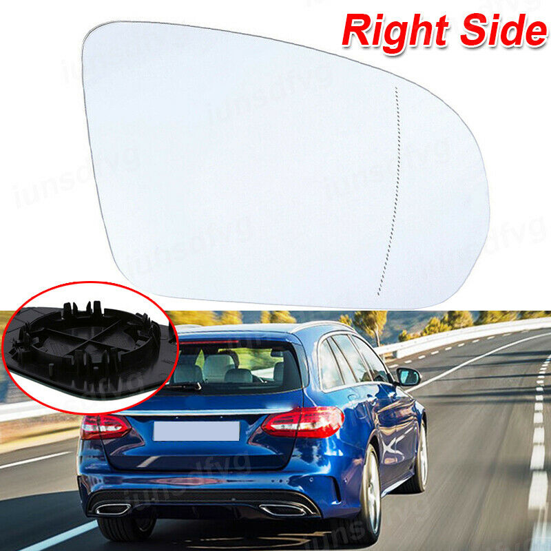 1Pc Passenger Side Heated Mirror Glass RH For 2014-2016 Benz S/C-class W222 W205
