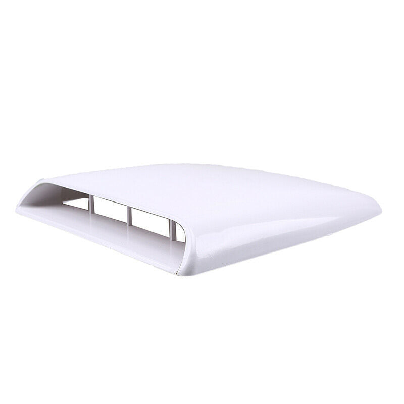 Universal Car Roof Air Flow Intake Aerial Hood Scoop Bonnet Cover White REPLACE