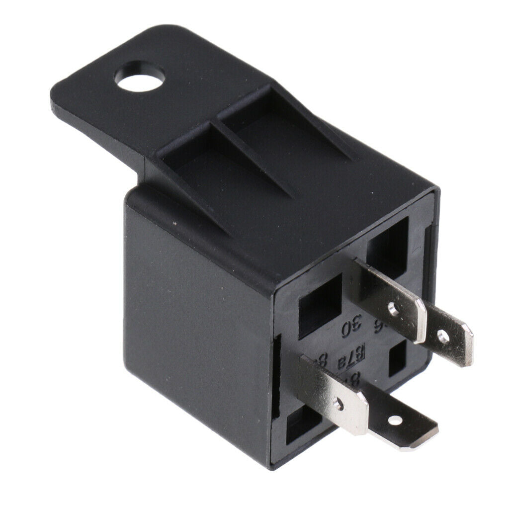 Automotive Truck Relay 12V 40Amp N/O 4 Pin Resistor Protected with Bracket