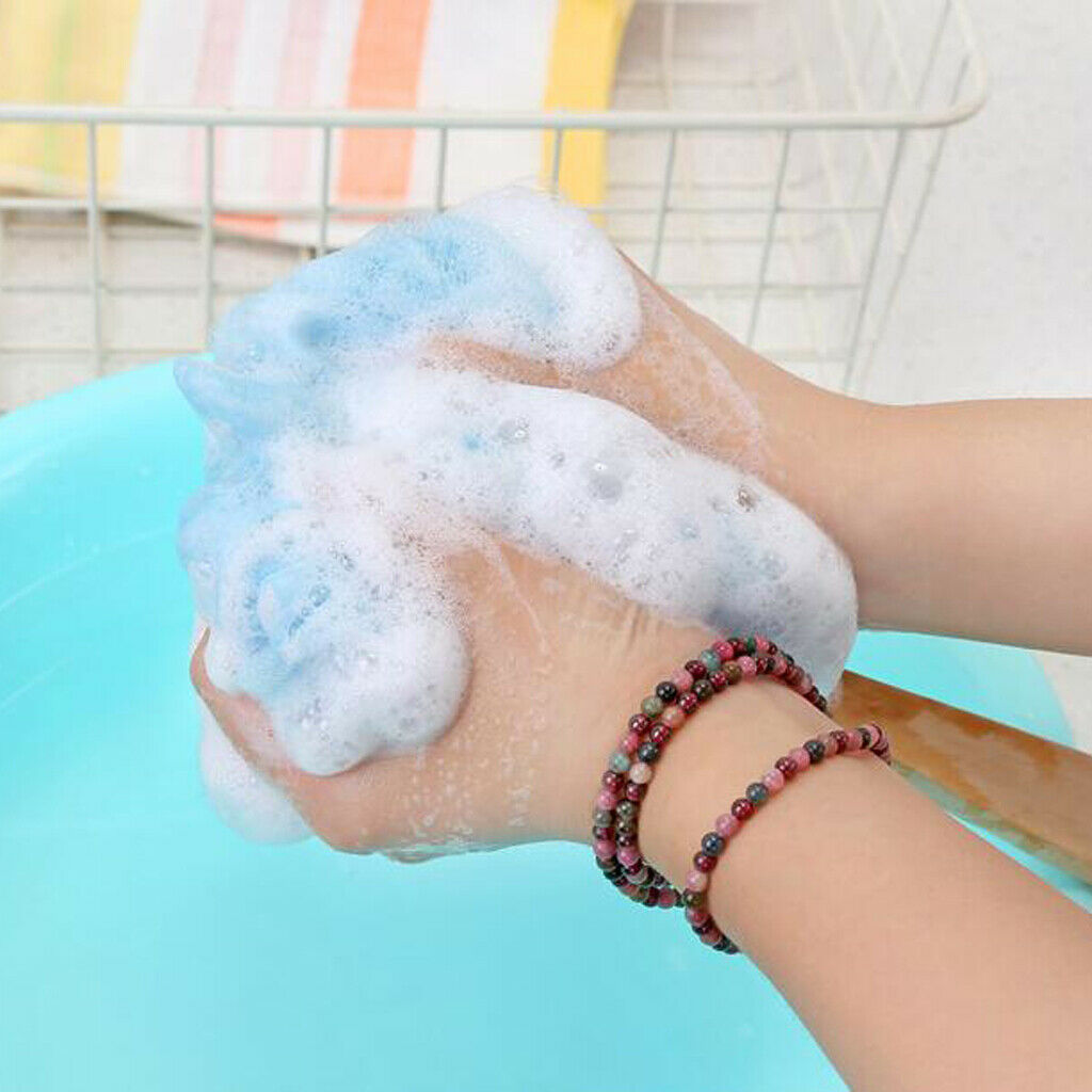 Pack of 4 Body Brush Puff Sponge Back Scrubber Exfoliator Face Washing