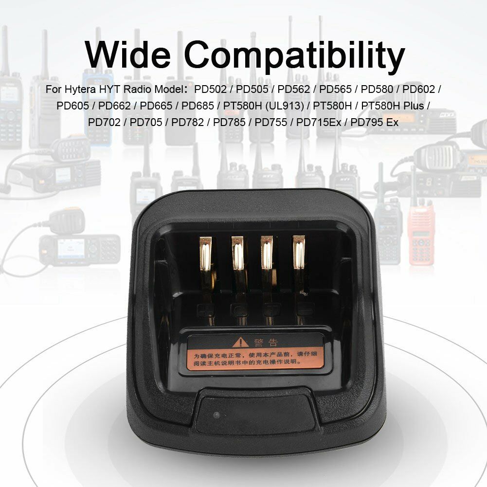 Walkie Talkie Charger Dock For Hytera HYT PD502 PD505 PD562 PD565 PD580 PD602 ST