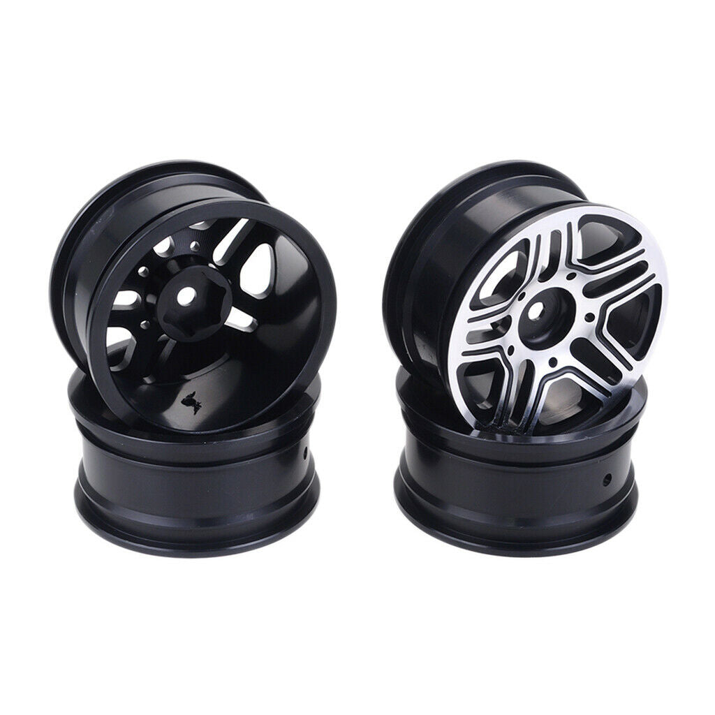 4pcs 1.9" Heavy Duty Metal Wheel Rim Hub 1/10 RC Crawler for Axial TRX4 D90
