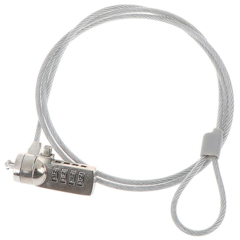 4 Digit Security Password Computer Lock Anti-theft Chain For Notebookx Laptop DD