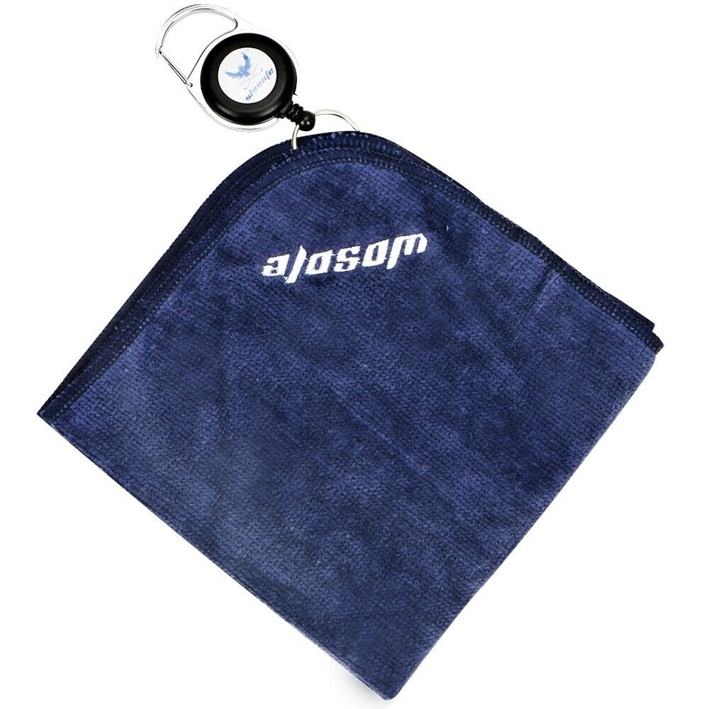 Microfiber Cleaning Towels With Carabiner Hook Golf Towel Cleans Clubs