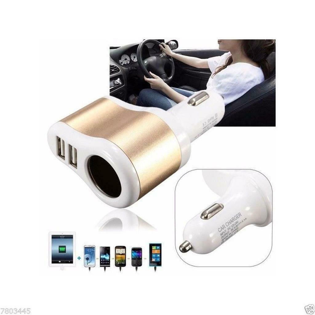2.1A Dual USB Cigarette Lighter Socket Mobile Phone Car Charger