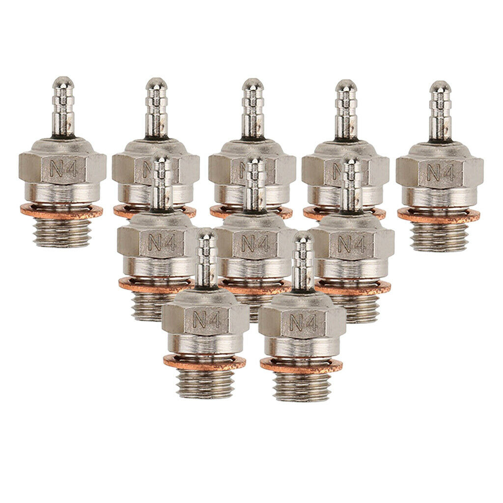 10pcs Metal 70117 N4 Glow Plug Med Universal for HSP RC Car Parts Accs