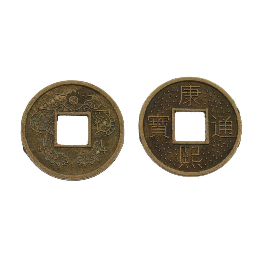 Lucky Coins 1.8cm/0.71'' Feng Shui I Ching Money Coin for Fortune Prosperity