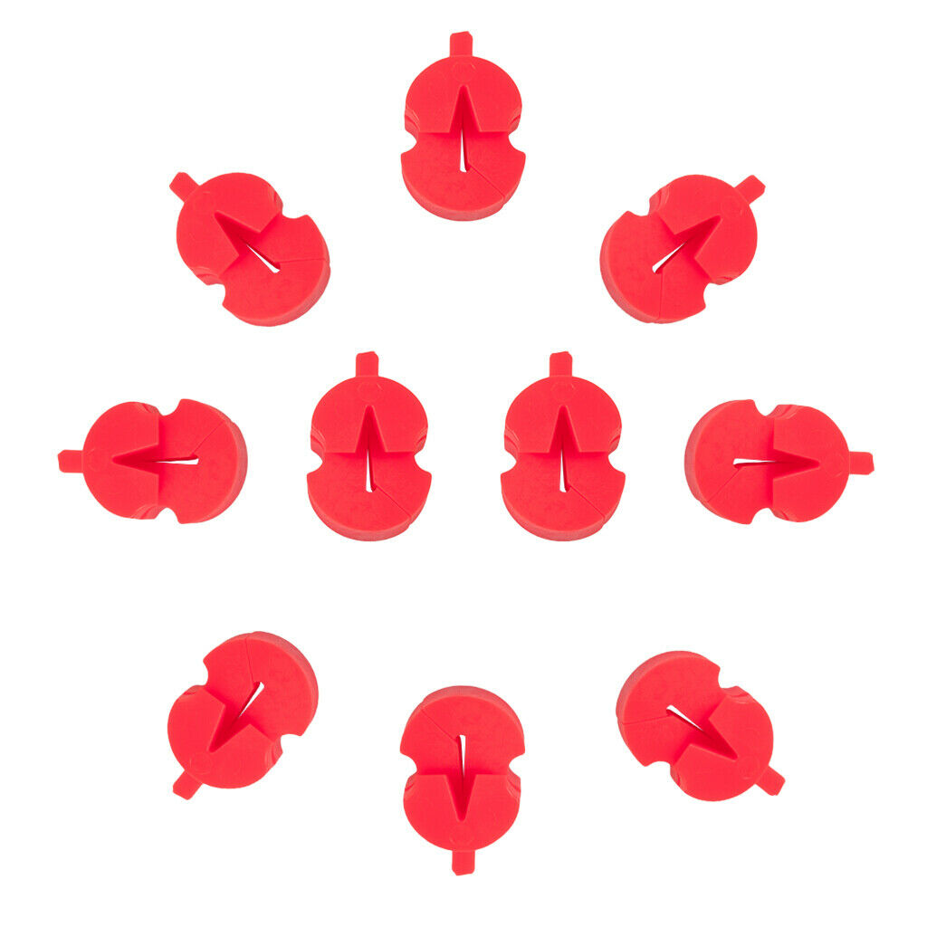 10pcs Violin Mute Silencer for Trumpet Players Beginners Students Practice, Red
