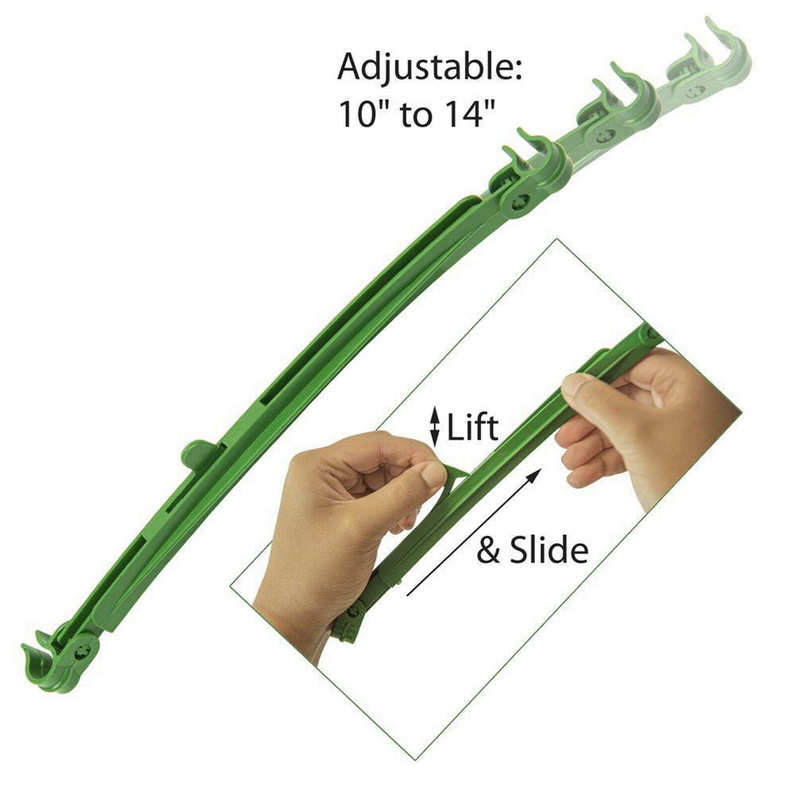 12Pcs Trellis Connector Stake Arms Plastic Garden Stem Support Brackets
