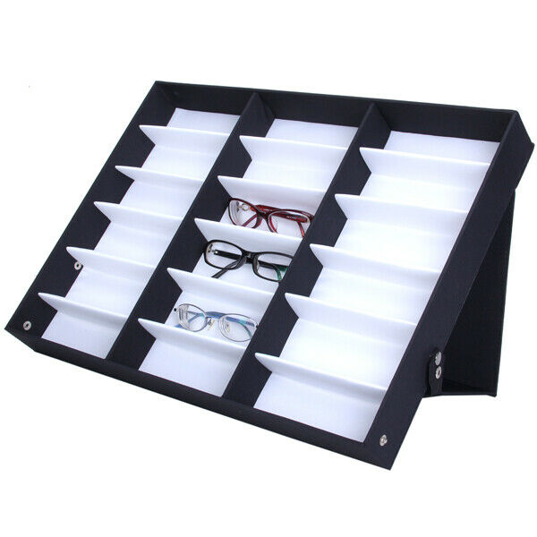 Storage Box Glasses Holder Fading Screen Can Hold 18 Pairs Of Glasses