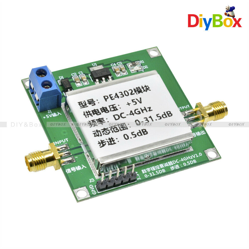 PE4302 6-bit RF Digital Programmable Step Attenuator 0.5 dB steps to 31.5 dB