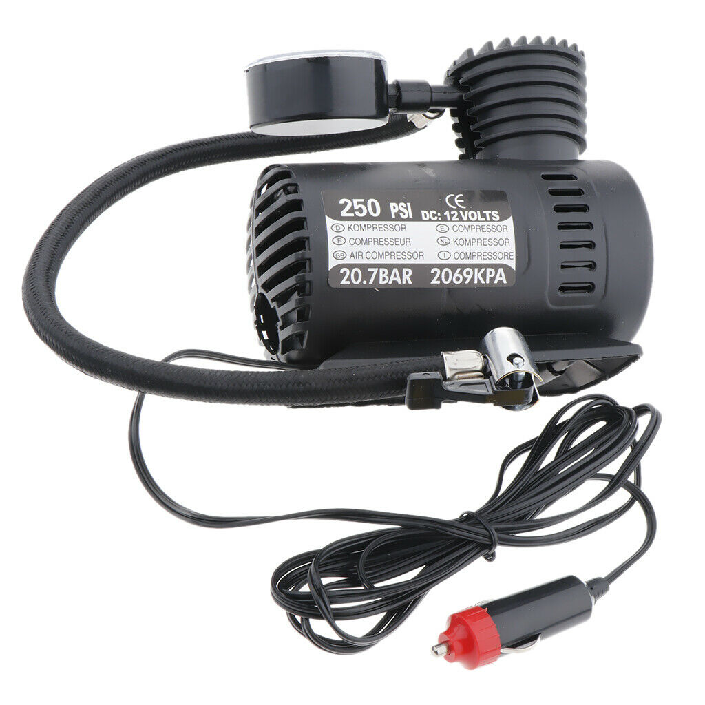 Pack of 1 Truck Tyre Air Inflator Mini Compact Compressor Electric Pump