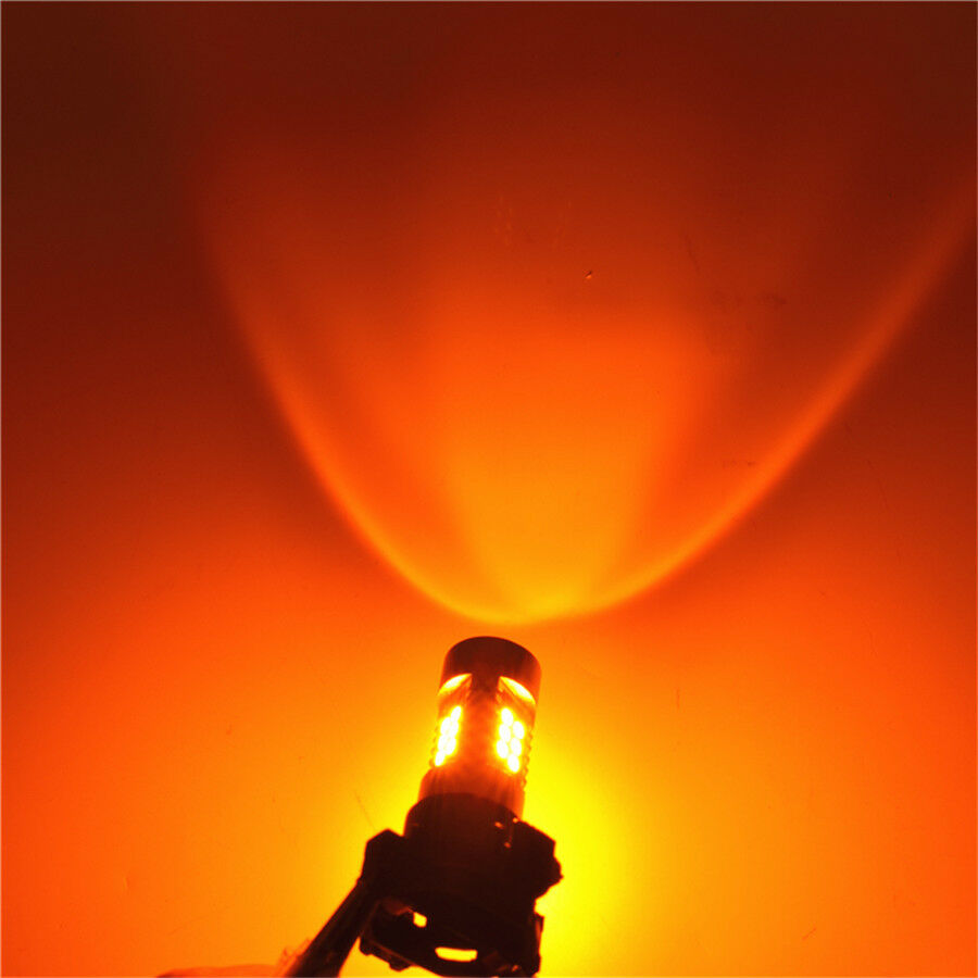 PY24W Amber Yellow Error Free 21SMD LED Bulbs For BMW Front Turn Signal Lights