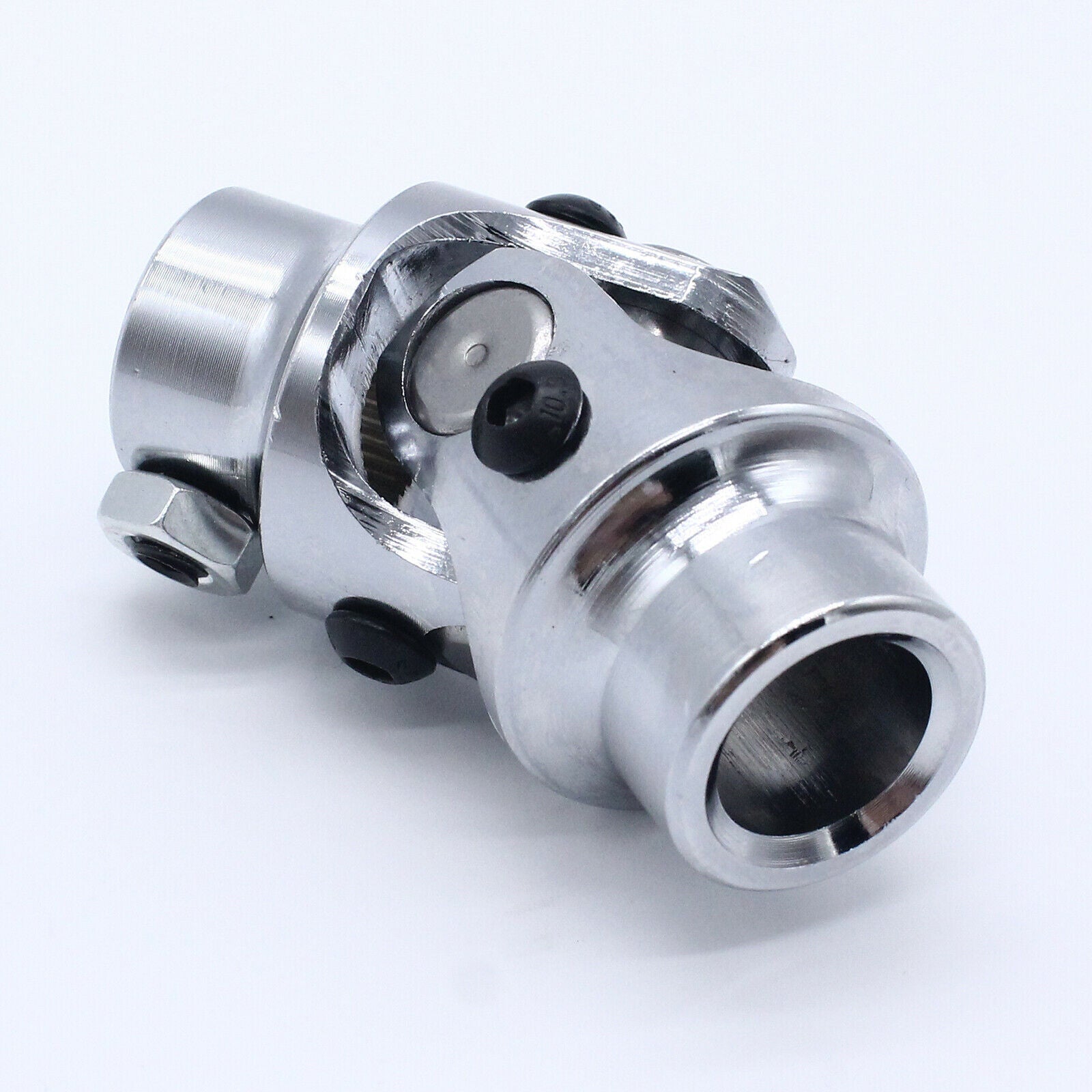 Car Chrome Round Single Steering Shaft 3/4"-36 Spline 3/4" DD 1x Replacement