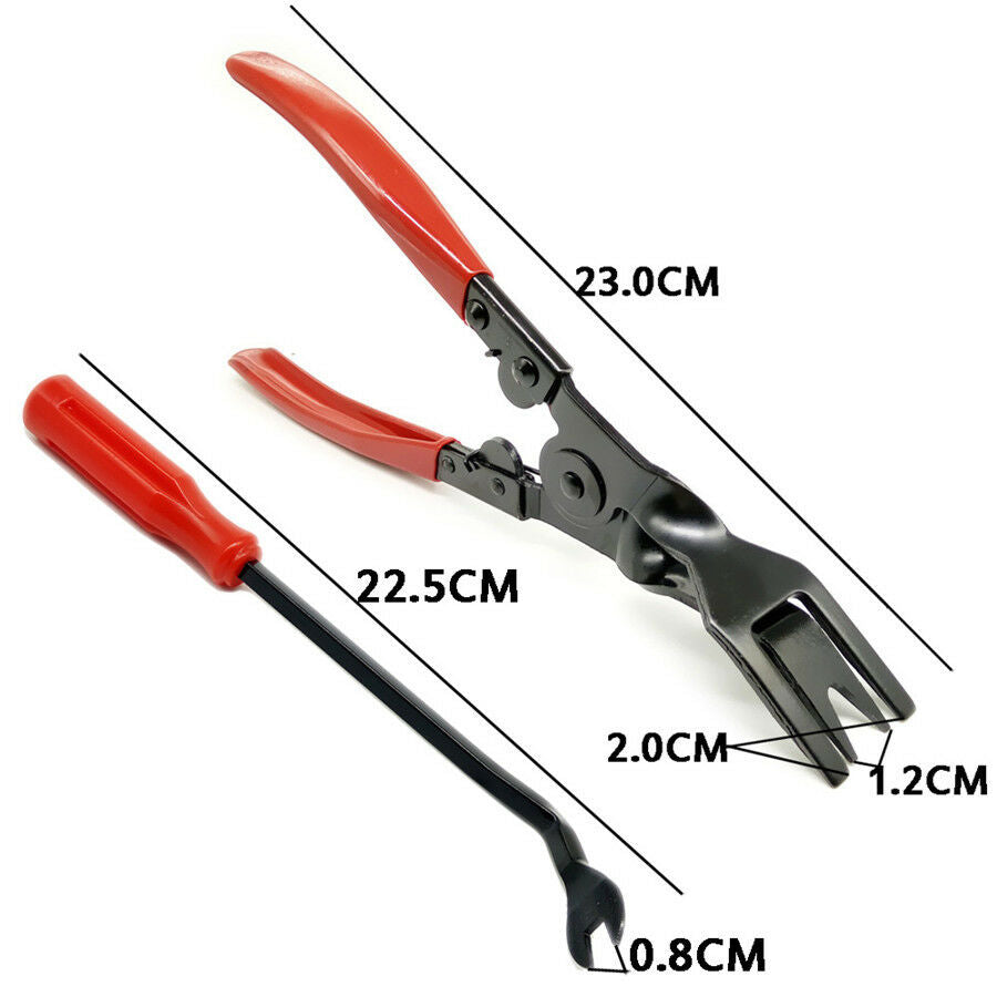 6x Mixed Tool Set Car Fastener Clips Removal Pliers Door Panel Pry Repair Tools