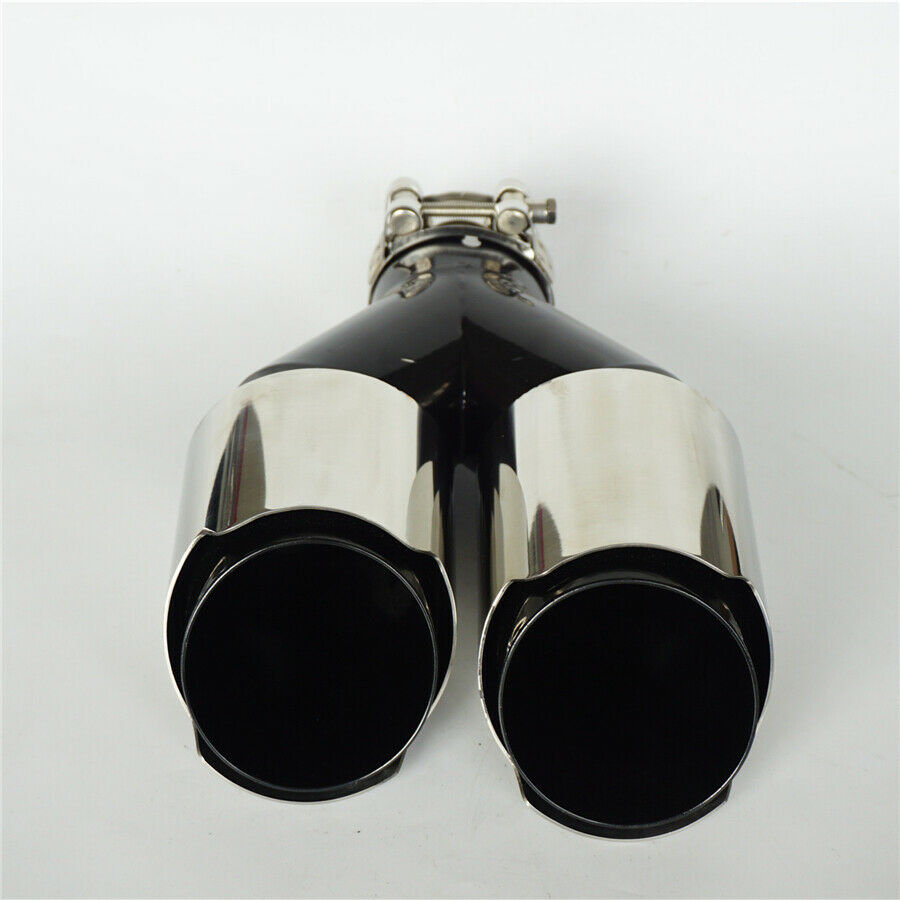 Dual wall Exhaust Tips 2.5" Inlet 3.5'' Outlet  Stainless Steel Left Side Car