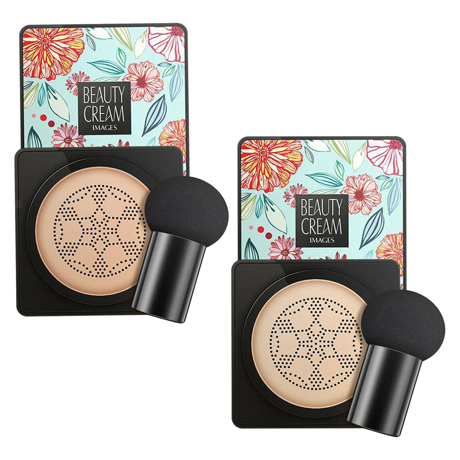 2x Mushroom Head Foundation Long Lasting Matte Concealer Bright Makeup Base