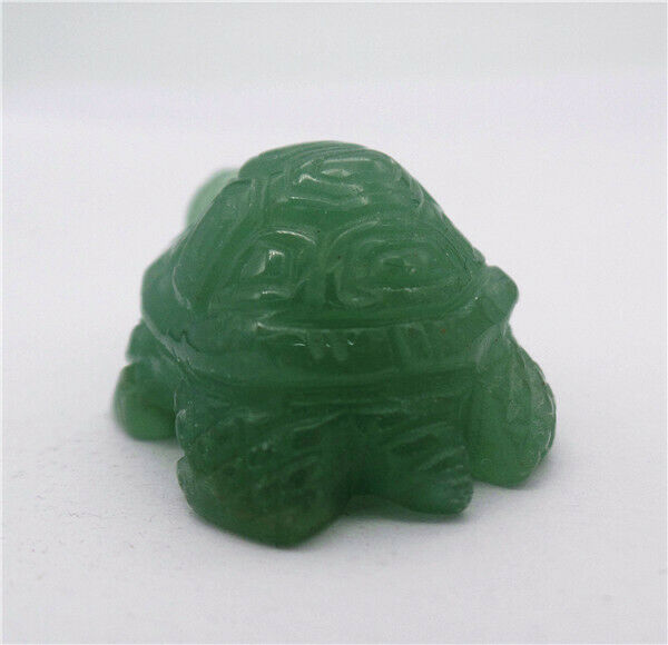 38x24x18mm Natural Green Aventurine Carved Tortoise Decoration Statue HH7911