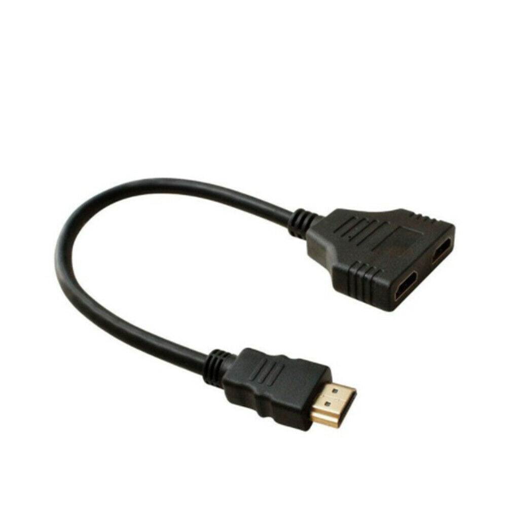 HDMI-compatible Cable Splitter Video Switcher Adapter 1 Input 2 Output Port Hub