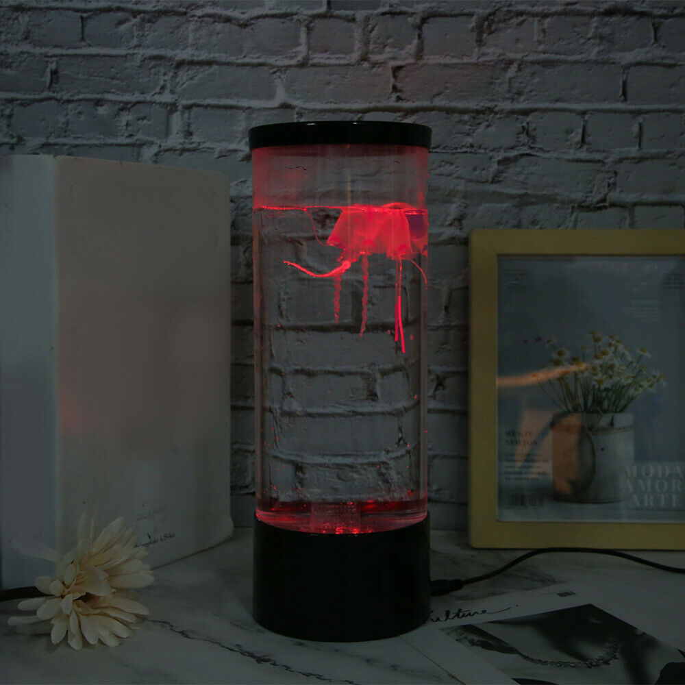 LED Simulation Acaleph Jellyfish Lamp Night Light Change Bedside Lamp USB