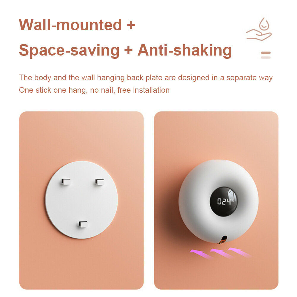 Automatic Foam Soap Dispenser Wall Mounted Touchless Infrared Smart Sensor LIN