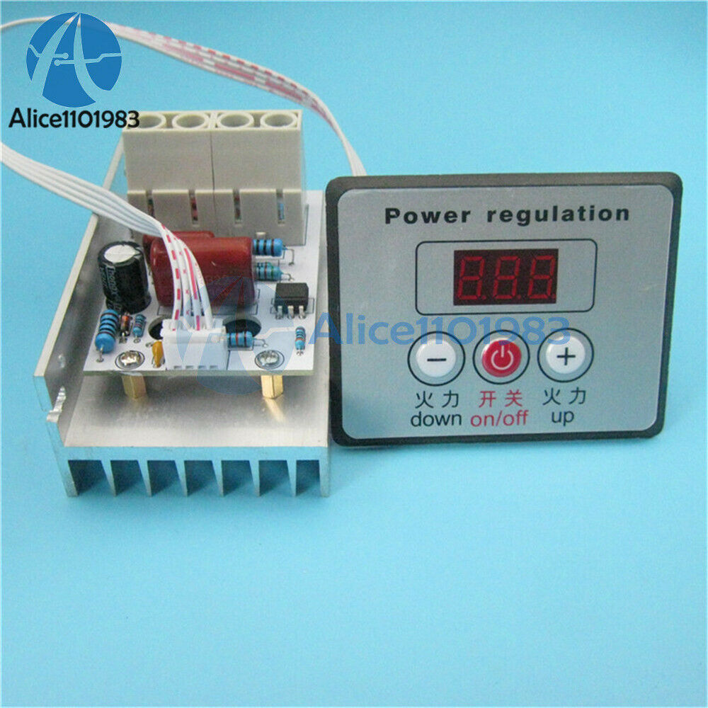 AC 220V 10000W Voltage Regulator Speed Controller SCR Dimmer Thermostat