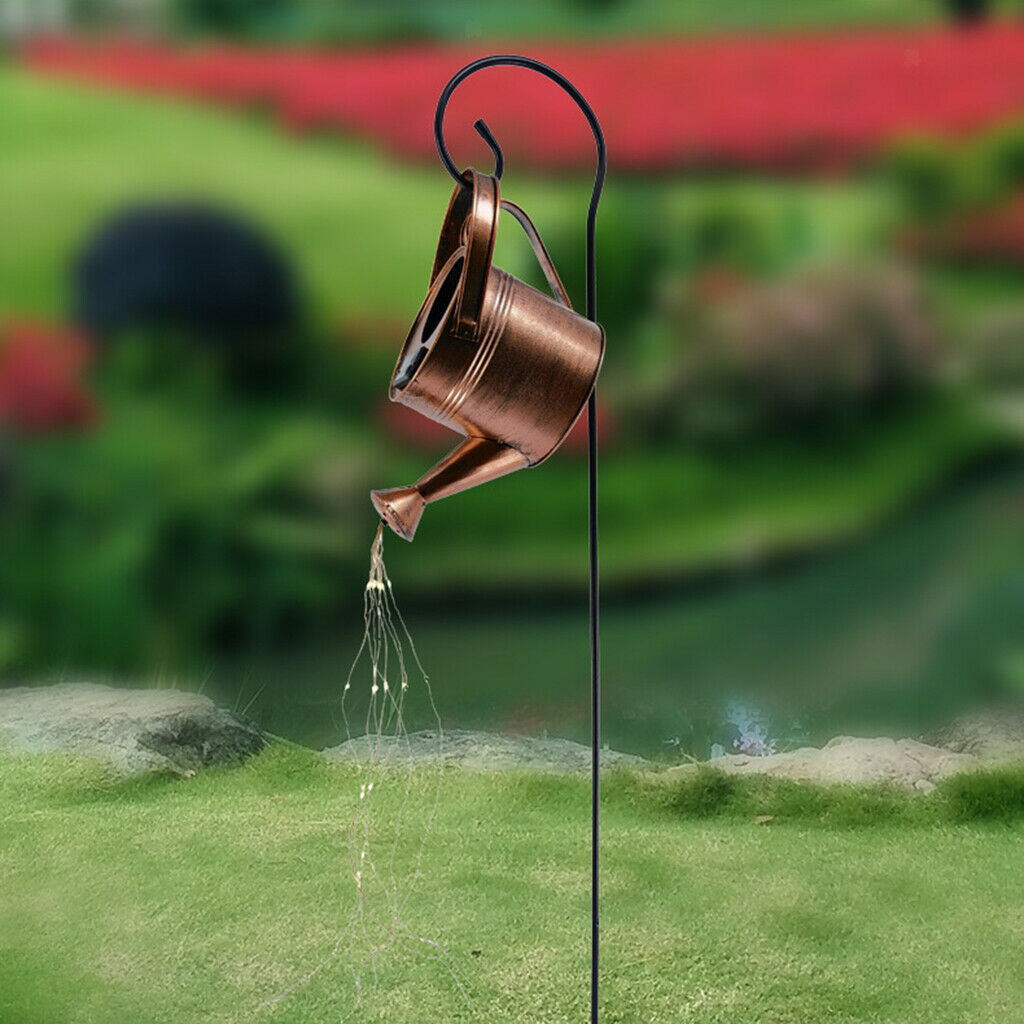 Creative Garden Watering Can String Light Solar Power Outdoor Terraces Lamp