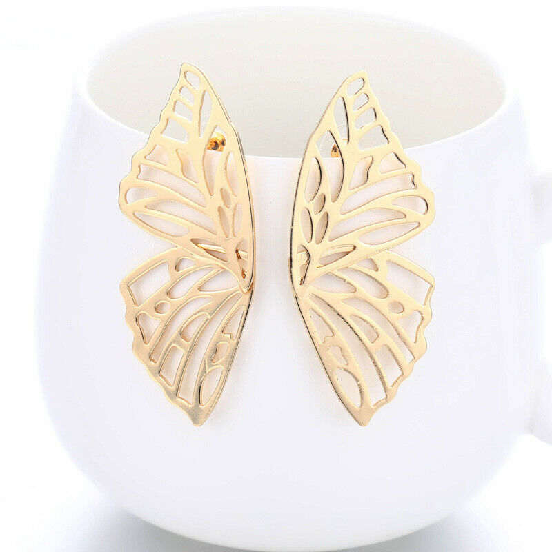 Women Hollow Butterfly Drop Dangle Earring Metal Geometric Earrings Jewel.l8
