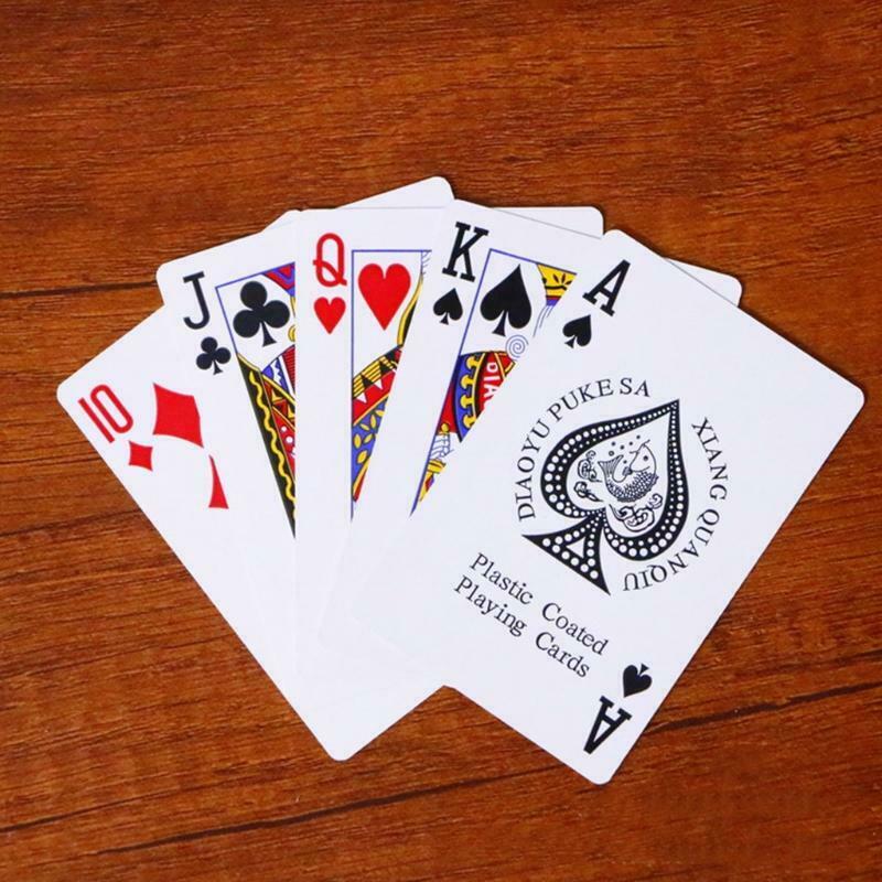 1PC Waterproof Texasholdem Poker Cards Standard Playing Card Interactive Set