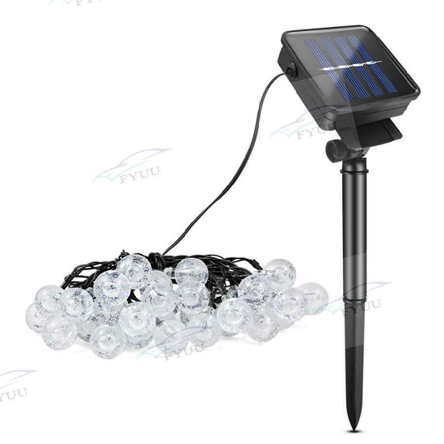 Waterproof Solar Powered 50 LED String Light Garden Path Yard Decor Lamp Outdoor
