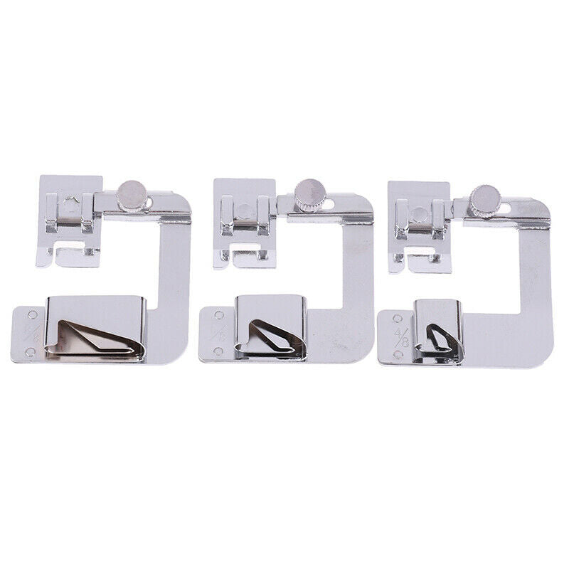 3Pcs/set Domestic Sewing Machine Foot Presser Rolled Hem Feet for Brother Sin SJ