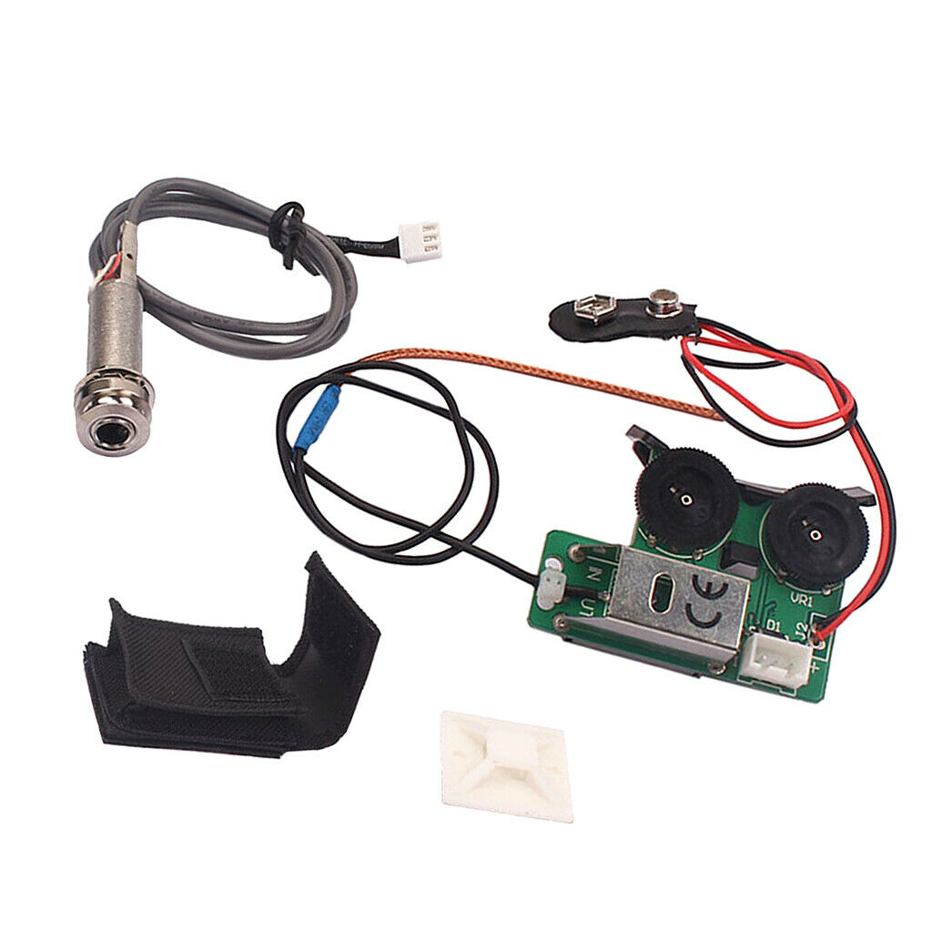 2 Band Piezo Pickup EQ Preamp System Great Sound for Folk Acoustic