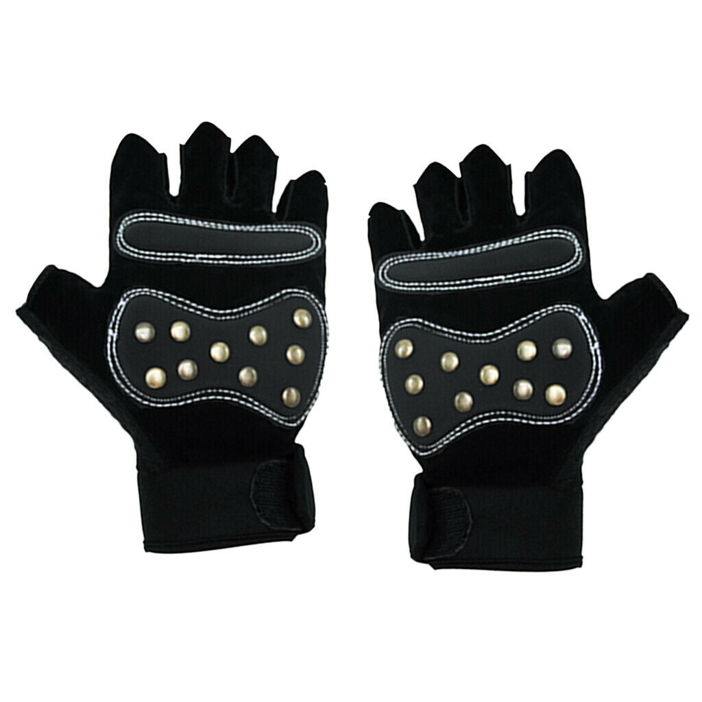 Half Finger Cycling Gloves Gel Pad Gloves Riding Mitt Anti-Slip and Shock L