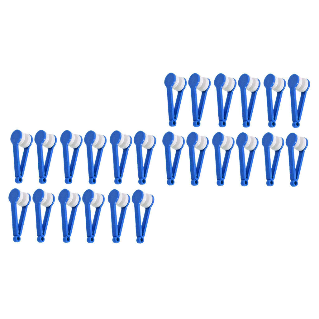 24Pack Mini Microfiber Spectacles Cleaner Cleaning Tools Brush Eyeglasses